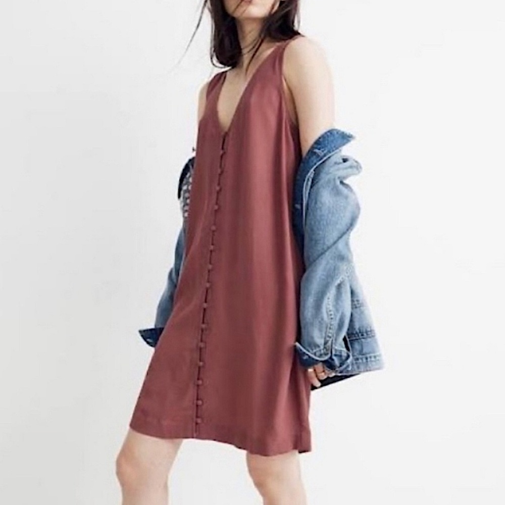 Madewell Heather Button-Front Dress